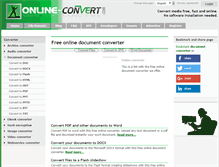 Tablet Screenshot of document.online-convert.com
